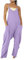 SMIDOW Tuta per le donne elegante casual sciolto senza maniche spalline elastico gamba larga pantaloni lunghi pagliaccetto con tasche, #07 Viola, Small