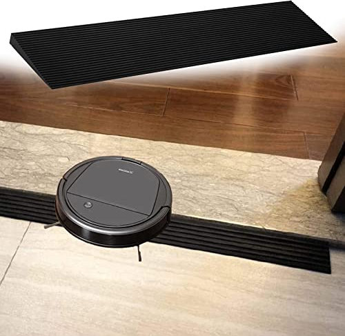 Gummi-Schwellenrampe, Duschrampe, 35,4 breite elektrische Rollstuhlrampe aus Gummi für Roller, rutschfeste Schwellenrampe für Türen, Einfahrten, Badezimmer, schneidbar