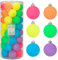 Every Day is Christmas 50ct 57mm/2.24 Christmas Ornaments, Shatterproof Christmas Tree Ornaments Set, Christmas Balls Decoration (Neon)