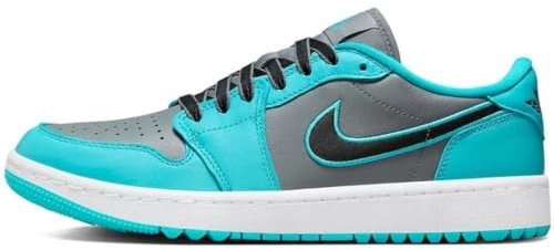 NIKE Air Jordan 1 Low G Mens Golf Shoes FZ3248 Sneakers Trainers (UK 8 US 9 EU 42.5, Cool Grey Black Gamma Blue 001)