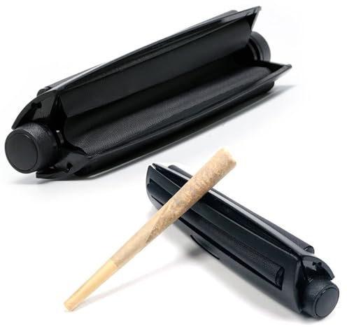 VOVCIG 2 Manuelle Zigarettendrehmaschine,Joint Drehmaschine 78mm 110mm Zigarettenmaschine,Dreher, Zigarettenstopfmaschine,Drehmaschine Zigaretten(Schwarz)