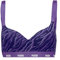 PUMA Women's Printed Sports Bra, Astor Purple, XS