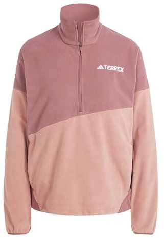 adidas Damen Terrex Multi CLIMAWARM Fleece Anorak, Burgundy/Warm Clay, M