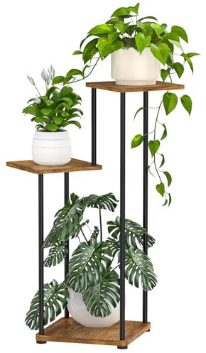 Digtokore Plant Stand Indoor, 3-Tier Tall Plant Stands Plant Shelf Indoor Clearance, Corner Display Rack Flower Pot Holder, Metal Flower Shelves for Multiple Plants