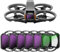 NEEWER Snap On ND und UV Filter Set Kompatibel mit DJI Avata 2, 6 Pack UV und Neutraldichtefilter ND8 ND16 ND32 ND64 ND256 Drohnen Objektiv Zubehör schlanker Rahmen doppelseitig beschichtetes HD Glas