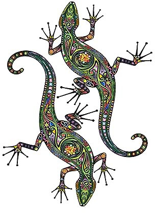 SOLUSTRE 2 Stück Autoaufkleber Lustiger Gecko Aufkleber Heimaufkleber Gepäckkoffer Aufkleber