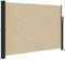 vidaXL Seitenmarkise, Sichtschutz Ausziehbar, Windschutz Sonnenschutz für Garten Balkon Terrasse, Seitenrollo Seitenwandmarkise, Beige 140x300cm