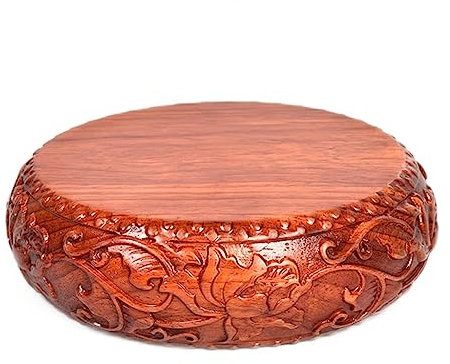 Pflanzschalen Für Töpfe Blumenmuster Holzschnitzerei Sockel Massivholz Sockel Vase Stein Jade Teekanne Aquarium Buddha Statue Sockel Dekoration Pflanztopf Untertassen