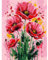 Peinture par Numéro pour Adulte, Fleurs Kit de Peinture à l'huile sur Toile Bricolage pour Enfant Débutants Avec Pinceau Pigment Acrylique 30x40cm