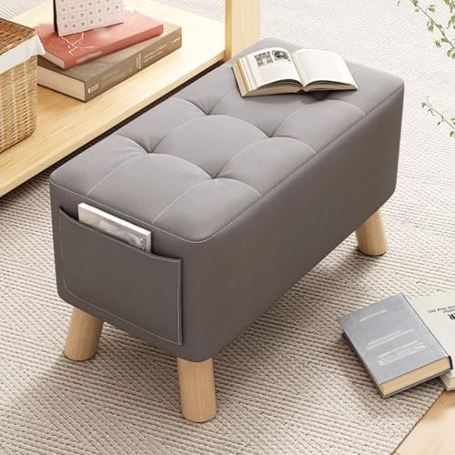 ZQKJLH Sitzhocker Fußhocker Sitz Hocker Stuhl polsterhocker gepolsterte Bank Eingangsbank mit gepolstertem Esszimmer Sitzbank for Wohnzimmer Schlafzimmer Flur(80 * 28 * 34CM)
