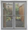 Zanzariera Finestra Magnetica su Misura 125 x 115 cm Tenda Zanzariera Porta Finestra Cortile Protezione Dagli Insetti per Camera da Letto Balcone, Grigio