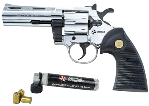 UMBRELLA ENTERPRISE Revolver a Salve Cromata Mod. Python calibro 380, Top Firing