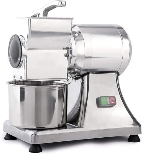 GAYAYAS Commercial Electric Cheese Grating Machine, Restaurant Italian Stainless Steel Cheese Grater, for Supermarkets, Delis, and Grocery Stores
