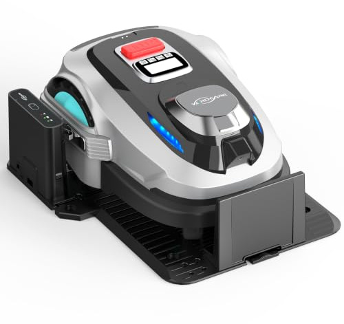 YARDCARE N1600PRO Robot tagliaerba senza filo perimetrale, fino a 1600 m², navigazione RTK&AI, rilevamento di 300+ ostacoli, percorso a U, gestione multi-zona e altezza di taglio 20–60 mm tramite App
