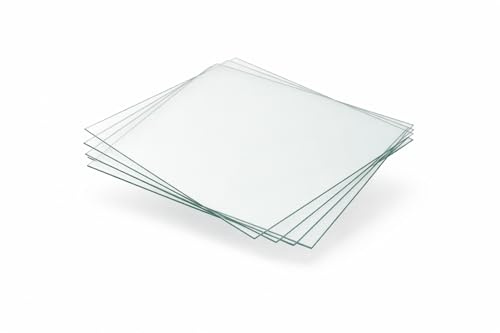KM FOTO Ersatzglas Gehärtetes Glas 1,8 mm Polierte Kanten Klarglas für Bilderrahmen Echtglas: Format: 40x50 | Pack: 1