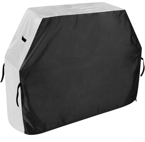Wetterfeste Grillabdeckung mit verstellbaren Riemen für sicheren Sitz, geeignet für die meisten Outdoor-Grills (420D 190 x 71 x 117 cm)