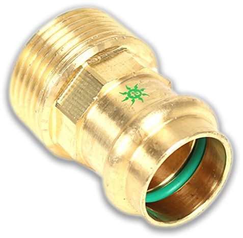 Solar Pressfitting Übergang mit AG [3/4 - 18mm], Kontur V