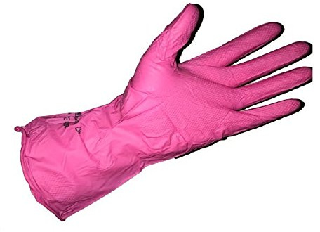 Marigold Industrial Puretough P12p Rose Super léger flexible Ménage Gants en caoutchouc sans latex Lot de 12 paires Taille 7,5