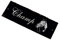Quarter Horse Namensschild Pferd Schild mit Wunschname Schiefer Stalltafel 22 x 8 cm
