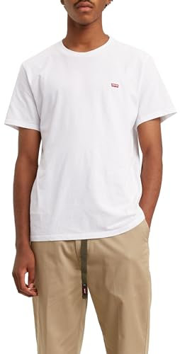 Levi's Ss Original Housemark Tee T-Shirt Homme, Blanc, M