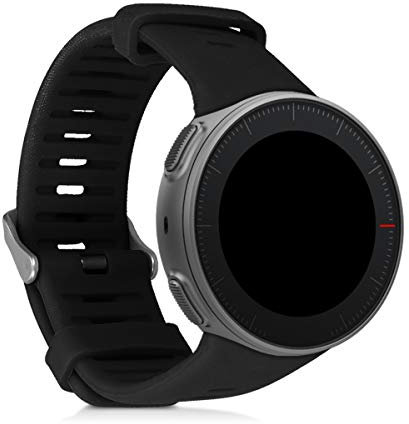 kwmobile Ersatzarmband kompatibel mit Polar Vantage V Armband - Fitnesstracker Band aus Silikon in Schwarz