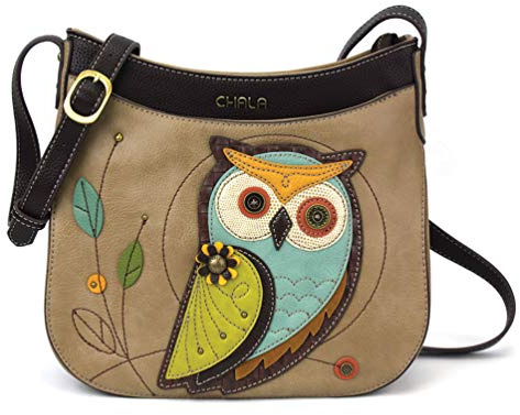 CHALA Crescent Crossbody mit verstellbarem Riemen - Owl-A Taupe