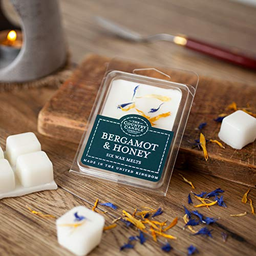 The Country Candle Company Pastels Wax Melts – Bergamot and Honey Scented, Up to 60 Hours Burn Time