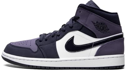 Jordan Nike Uomini Air 1 MID Obsidian Sanded Viola 554724-445, viola (ossidiana/viola/bianco.), 41.5 EU