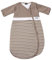 Gesslein Baby Schlafsack Bubou, Ganzjahres-Schlafsack mit Temperaturregulierung (optimale Passform, langer Reißverschluss, 110), braun-weiß gestreift