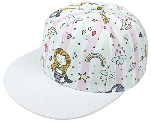 Yixda Baby Kappe Sonnenhut Kinder Hiphop Baseballmütze Junge Mädchen Snapback Cap (2-4 Jahre, Meerjungfrau)