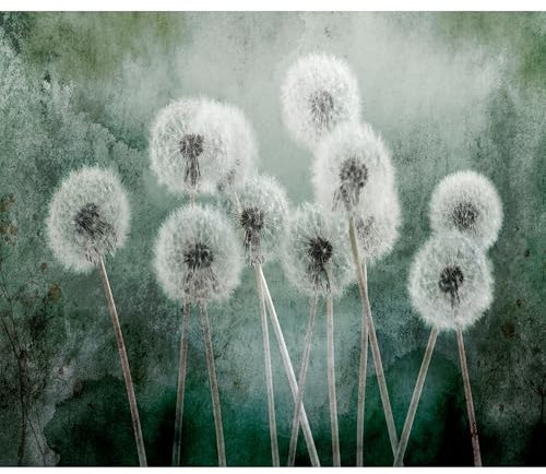 decomonkey Fototapete Pusteblume 350x256 cm Tapete Fototapeten Vlies Tapeten Vliestapete Wandtapete moderne Wand Wandbild Schlafzimmer Wohnzimmer Blumen Natur