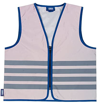 ABUS Gilet de sécurité pour enfants Lumino Urban Vest Kids - gilet de sécurité entièrement réfléchissant pour une meilleure visibilité de nuit - avec fermeture éclair