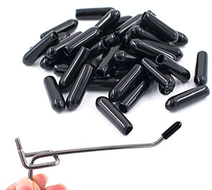 100 PartíCulas de Goma Protectora para tapones de goma Ganchos Panel Herramientas Ganchos para Panel Perforado Ganchos para ExhibicióN Minorista, ArtíCulos Colgantes