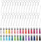 90 Stücke Acryl Schlüsselanhänger Rohlinge Set, Transparent Acryl Rohlinge Set mit Anhänger Quasten Schlüsselringe für Schlüssel Handwerk DIY, Schmuckherstellung 30 Sätze