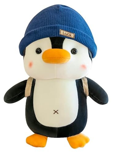 Herbests Pinguin Stofftier Plüschtier, 45cm Süße Pinguin Kuscheltier Wurfkissen Sofakissen Gefüllte Puppen Kuschelpuppe Kinderspielzeug Geschenk für Weihnachten, Geburtstag für Mädchen Jungen & Baby