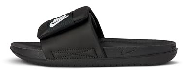 Nike Women's Offcourt Adjust Slides, Black/White-Black, 11