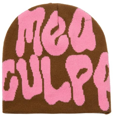 KORADI Unisex Beanie-Mütze Y2k MEA Culpa Beanie Mütze