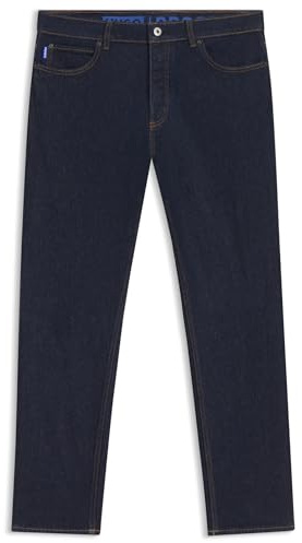 HUGO Dunkelblaue Tapered-fit Jeans Aus Stretch-Denim