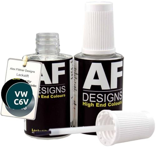 Alex Flittner Designs Lackstift für VW/Volkswagen Perlcolor Grün Perl C6V schnelltrocknend 2x20ml