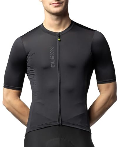 ALE' Herren Pragma Colour Block Kurzärmeliges Jersey, Schwarz, XXL