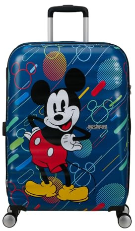 American Tourister Wavebreaker Disney FL - Spinner M, Koffer, 67 cm, 64 L, Mehrfarbig (Mickey Future Pop)
