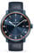 Lilienthal Berlin Neolux Automatik Uhr Blue Orange – hochwertige Herrenuhr am dunkelblauen Leder-Armband aus blauem Chirurgenstahl mit einem Automatikwerk & Saphirglas – 42,5 mm