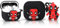XMBYGY Hülle für Samsung Galaxy Buds 3 und für Galaxy Buds 3 Pro Ohrhörer mit Puppe und Karabiner, Silikon Aufladung Stoßfeste Schutz Fall mit Karikatur Haut Design für Mann Frau Teen