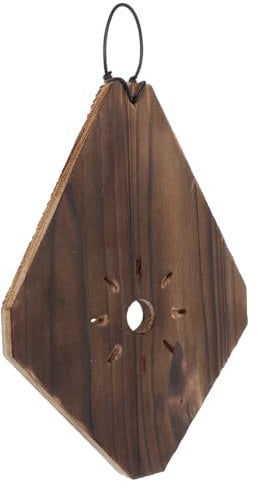 Milisten Fioriera Da Parete Per Esterni Con Kit Di Felce A Corna Di Cervo Fioriera Sospesa in Legno Per Giardinaggio