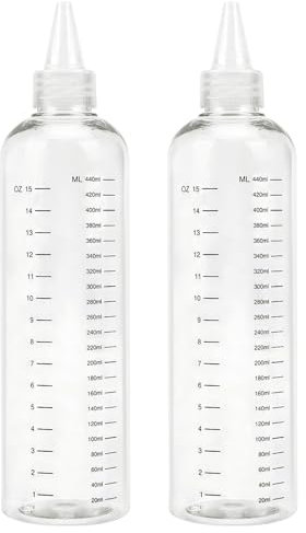 Flacon à Presser, 2 Pièces 460ml Bouteille à Condiments Avec Embout Pivotant, Transparent Bouteille de Compression, Accessoires pour la Cuisine, pour la Sauce Soja, le Ketchup, les Vinaigrettes(Blanc)