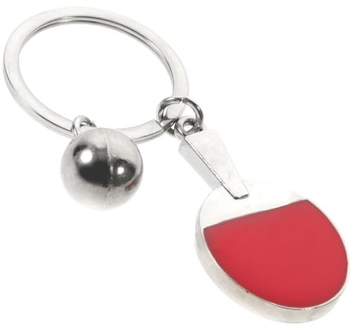MUSISALY Tischtennis Schläger Schlüsselanhänger | Sportlicher Metallschlüsselanhänger | Perfektes Für Tischtennis Fans | Praktisches Zubehör Für Rucksack Oder Schlüsselbund | Sport