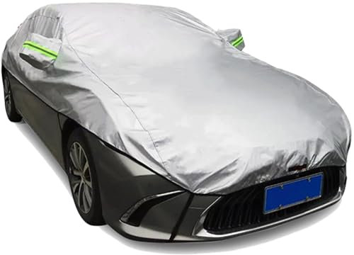 Halbgarage Auto für Mercedes SL Class R 230 Winter Autoabdeckung wasserdichte Outdoor Auto Autoabdeckung mit Reflexstreifen, Schützt vor Regen, Schnee, Frost, Sonne und Staub