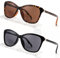 Missfive 2 Pack Vintage Bifokale Sonnenbrille mit Sehstärke Damen Klassisch Lesesonnenbrille Frauen schwarz Schildkröte Retro Cat Eye Brille, UV Schutz Sunglasses für Fahren, +2.5