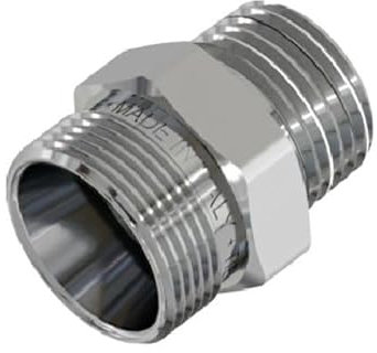 RACCORDO DIRITTO MASCHIO CROMATO 3/4-24X19 fil (D.16)