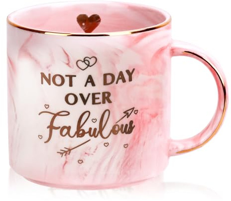 Christmas Gifts for Her Women,330 ml Funny Ceramic Coffee Cup,Secret Santa Gifts for Women Her,Stocking Fillers for Her Girlfriend on Christmas Birthday Anniversary Valentines